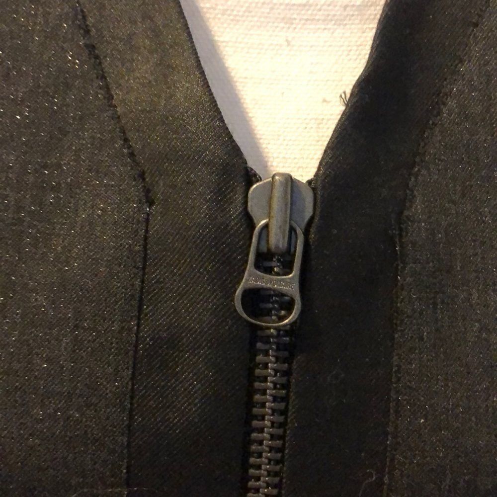 Zadig & Voltaire Deluxe Black Shimmer Zip Blazer - Size M - Picture 2 of 8